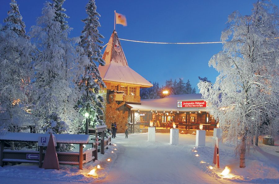 Santa Claus Main Post Office at the Arctic Circle in Rovaniemi in Finland